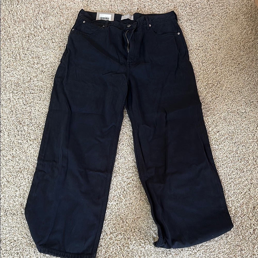 Everlane Women's Black Flare & Wide Leg Jeans